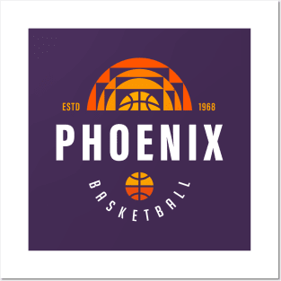 Phoenix Suns Basketball Fan Sunrise Design Playoffs Gift Posters and Art